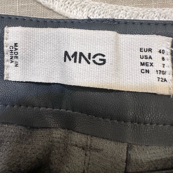 Mango MGN Faux Leather Trouser Pants size 8 - Picture 9 of 12